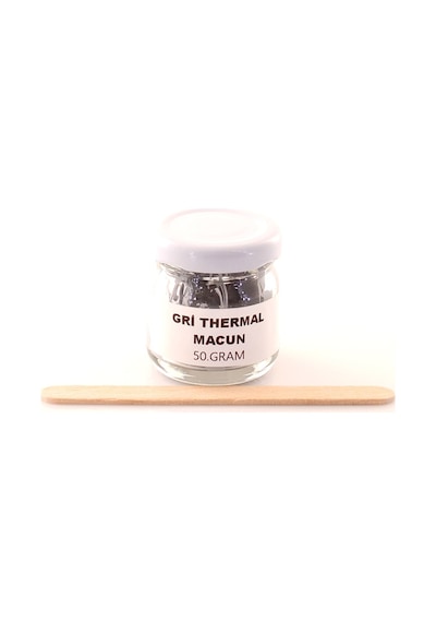 Kavanozda 50 Gram Gri Termal Macun Katı Kıvamlı İşlemci