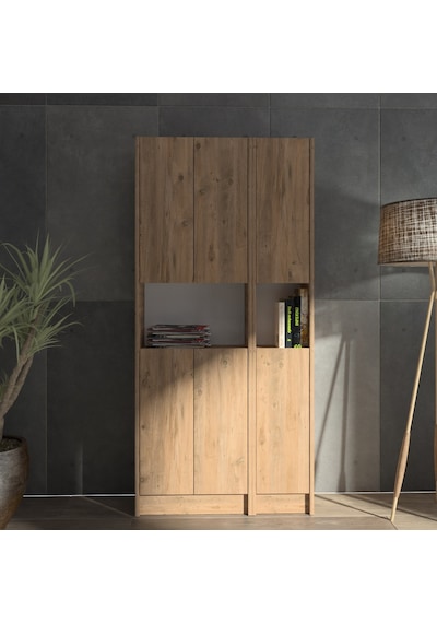 Kuta Flat85 Kitaplık 6 Kapaklı Kütüphane (487094274)