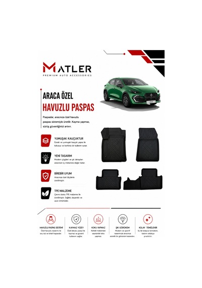 Renault Clio 6 2026 Model 4d Ekstra Havuzlu Paspas