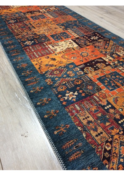 Tuğra Etnik Desenli Alt Kısmı Dokuma Kilim 160x230