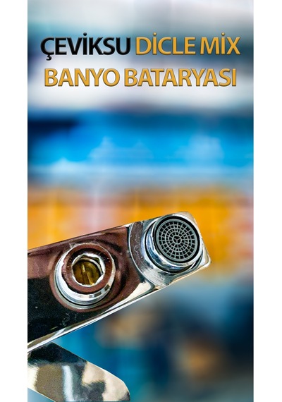 Dicle Mix Model Banyo Bataryası Krom