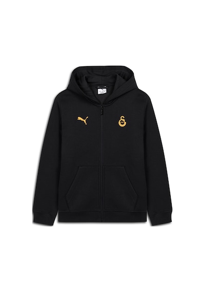 Galatasaray Puma Çocuk Fermuarlı Kapüşonlu Sweatshirt 78291511 Siyah