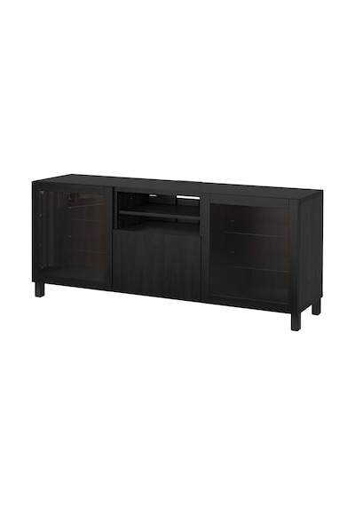 Tv Sehpası, Venge, 180x42x74 Cm, Lappvıken/sındvık, Çıt Çıt Raylı Meşe Tv Sehpası, Venge, 180x42x74 Cm, Lappvıken/sındvık, Çıt Çıt Raylı Meşe