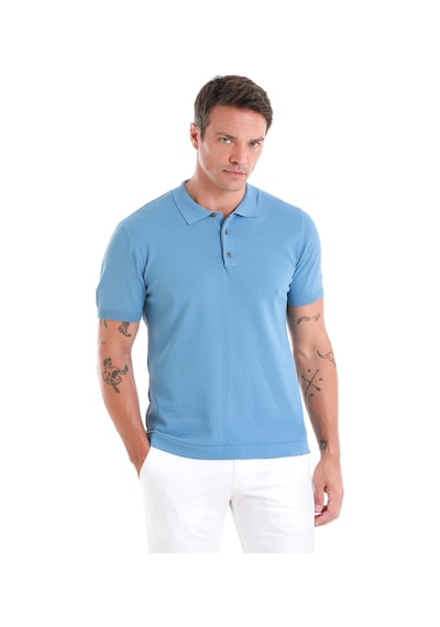 Hatemoğlu İndigo Regular Fit Düz Polo Yaka Tişört 35362023c001 85 İndigo