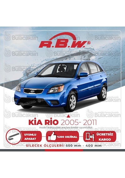 Kia Rio Ön Silecek Takımı (2005-2011) RBW Hibrit