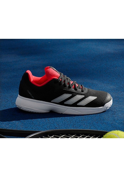 Adidas Courtflash K Genç Tenis Ayakkabısı Jr4451 Siyah Beyaz