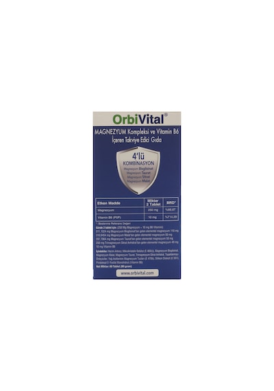 Orbivital Magnezyum Kompleks 60 Tablet