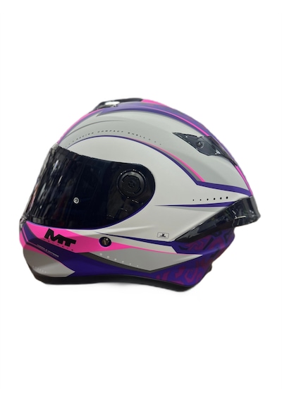 Mt Targo Outside Şeffaf Vizörlü Kask Pembe Xs-