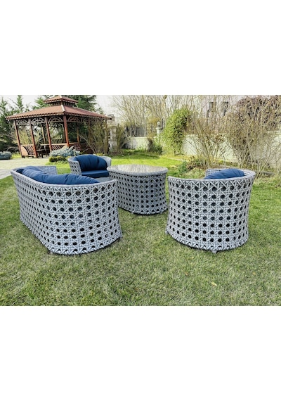 Monalin Home Garden Comfort 5 Kişilik Rattan El Örgüsü Bahçe & Balkon & Teras Lüks Oturma Grubu Minderli & Camlı & Masalı Oturma Takımı Açık Gri Monalin Home Garden Comfort 5 Kişilik Rattan El Örgüsü Bahçe & Balkon & Teras Lüks Oturma Grubu Minderli & Camlı & Masalı Oturma Takımı Açık Gri