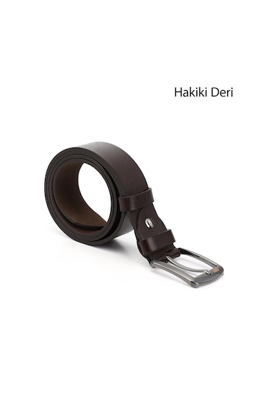 Gönderi(R) Gönderi R Kahve Antik Hakiki Deri 4 Cm Kot Kemeri Kahve