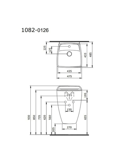 Bocchi Firenze Asma Monoblok Lavabo Mat Siyah 1082-004-0126