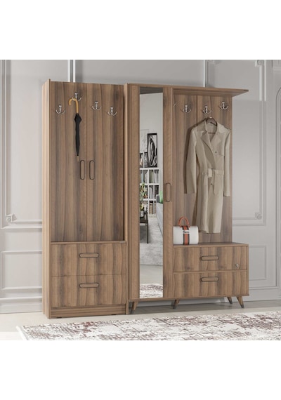 Abre Vm-342348 Dore Ceviz Portmanto Vestiyer Diğer