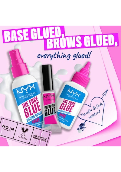 Nyx Professional Makeup Face Glue Primer 12 Saate Kadar Kalıcı Nemlendirici Makyaj Bazı
