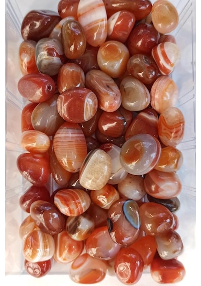 Çizgili Akik 50 Gram Tamburlu Parçalar 446