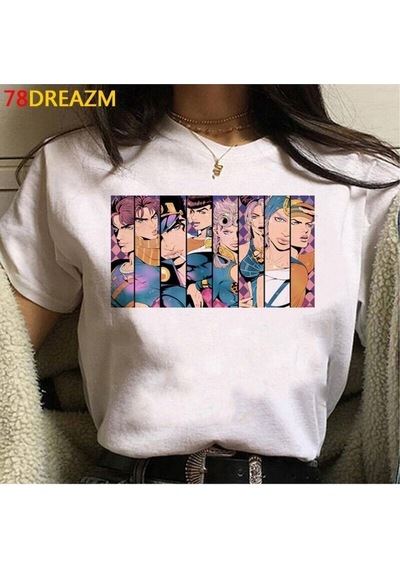 Noıssey Kırmızı Etiket Gala Jojo Tuhaf Macera T Shirt Üst Tees Mod104 16799 Beyaz
