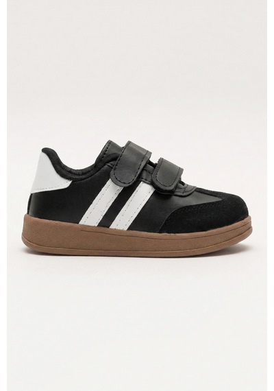 N Moda Cool Kids Retro Tarz Cırtlı Çocuk Spor Ayakkabı Konforlu Ve Şık Günlük Sneaker Siyah