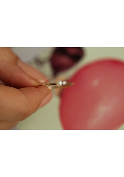 Reis Kuyumculuk T9775 With Pearl Altın Yüzük