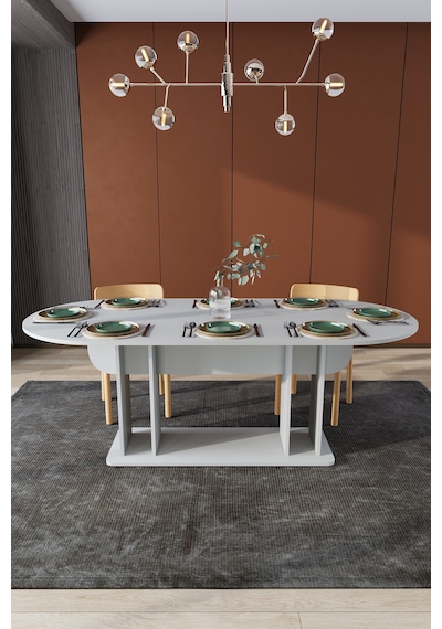 Modern 8 Kişilik Mutfak Yemek Masası %100 Mdf Mutfak Yemek Odası Masası Ym08 Kül Gri Modern 8 Kişilik Mutfak Yemek Masası %100 Mdf Mutfak Yemek Odası Masası Ym08 Kül Gri