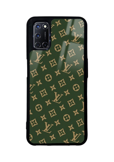 Oppo A52 Green Lv Tasarımlı Glossy Telefon Kılıfı Yeşil
