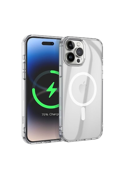 Hoco İphone 15 Pro Max Anti-fall Darbe Önleyici Airbag Manyetik Magsafe Silikon Kılıf- 5775