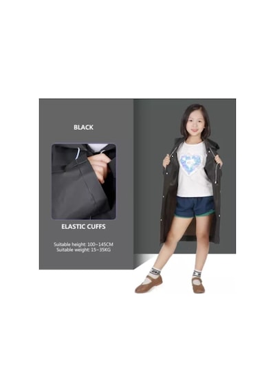 Marlux Eva Bordo Pratik Trend Çocuk Yağmurluğu Unisex 8- 12 Yaş