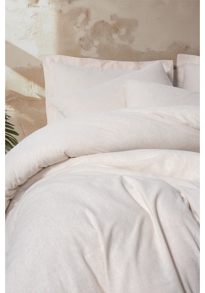 Cotton Box Keten Çift Kişilik Nevresim Takımı Basic Basıc/cıftkısılık Çok Renkli