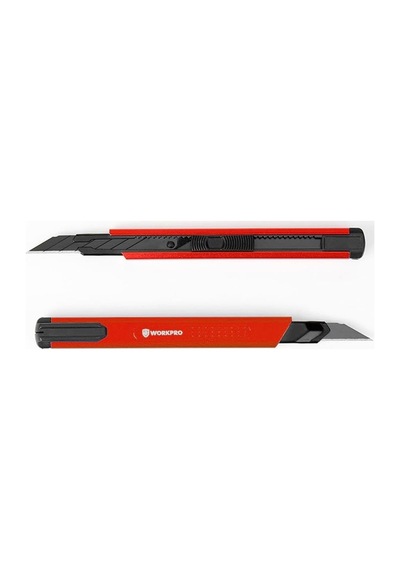 Lexroo Wp212020 9 Mm Alüminyum Kasa Cep Askılı Maket Bıçağı, Kırmızı
