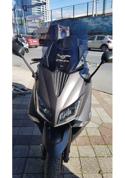 2015-18 Yamaha Tmax 530 Ön Uzun Cam Koyu Füme Zeus 58cm 4mm