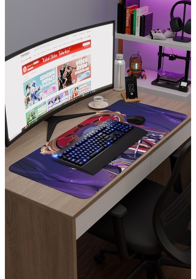 Wanderer Genshin Impact Anime Gacha V1 - 90x40 Xxl Gaming Mouse Pad Fare Altlığı