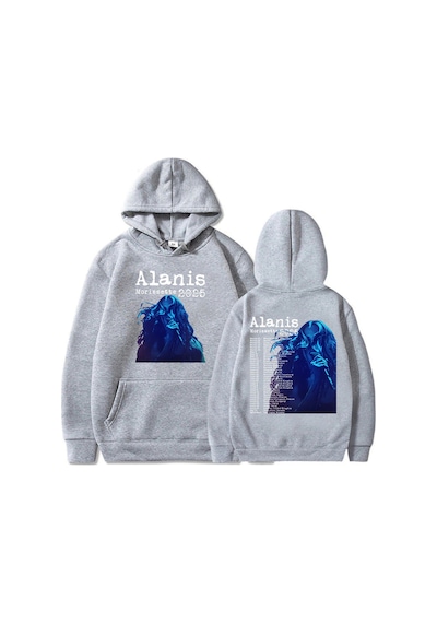 Gri Alanis Morissette Dünya Turu Kıcı Grafik Sudaderas Con Gri