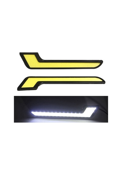 12v Su Geçirmez L Model Gündüz Ledi Beyaz Sis Gündüz Farı