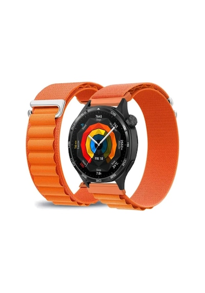 Huawei Watch Gt4 / Gt5 / Gt5 Pro / Gt6 / Gt6 Pro 46mm Uyumlu Alpine Loop Kumaş Kancalı Kordon