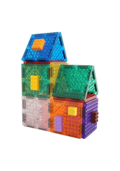 Cleverclixx Brick Tiles Pack Manyetik Bloklar, Intense 16 Parça