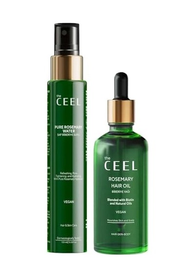 Biberiye Saç Bakım Seti - Biberiye Suyu Saç Toniği 100 Ml Ve Biberiye Saç Yağı 50 Ml, Biotin Ve Vitamin E İçere Çok Renkli