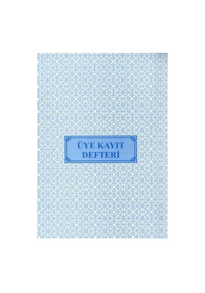 Üye Kayıt Defteri Numaralı 22x32 40 Yaprak Artlantis Üye Kayıt Defteri Karton Kapak 1 Adet