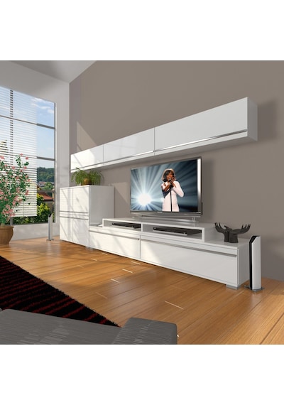 Decoraktiv Ekoflex 8 Mdf Tv Ünitesi Tv Sehpası Beyaz