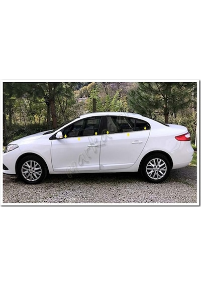 Markadan Renault Fluence Krom Cam Çıtası 2010-2016 4 Parça Paslan