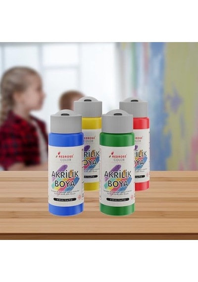 Ana Renkler Akrilik Boya 4&apos Lü Set 4x60ml