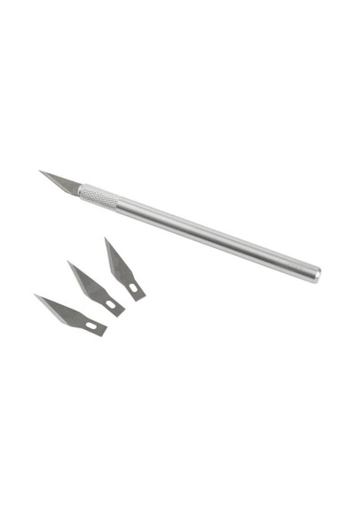Kretuar Bıçağı Metal Saplı 3 Yedek Uç 8681223236258