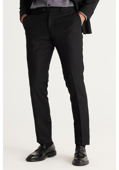 AC&Co / Altınyıldız Classics Erkek Siyah Ekstra Slim Fit Dar Kesim Mono Yaka Yünlü Takım Elbise Siyah AC&Co / Altınyıldız Classics Erkek Siyah Ekstra Slim Fit Dar Kesim Mono Yaka Yünlü Takım Elbise Siyah