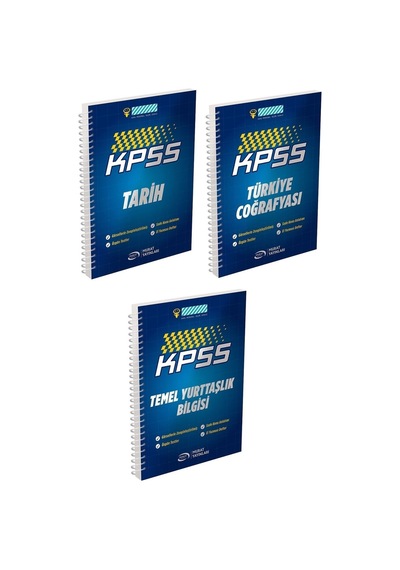 Murat Kpss Tarih + Coğrafya + Vatandaşlık Defteri 3 Lü Set Murat Yayınları