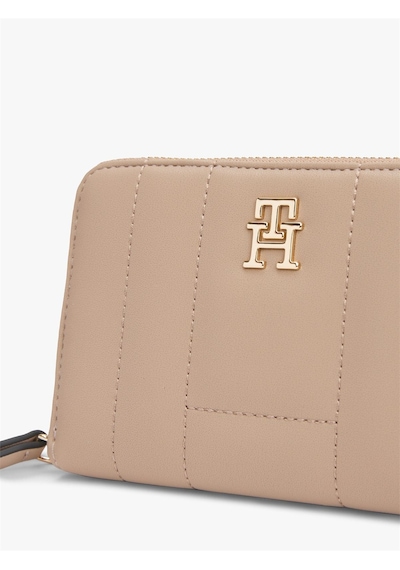 Tommy Hilfiger Th Femınıne Med Za Kadın Bej Cüzdan - Aw0aw17476 Bej