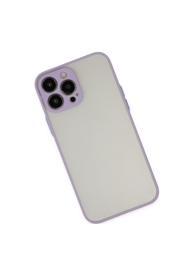 Newface Apple Uyumlu iPhone 14 Pro Max Kılıf Montreal Silikon Kapak - Mor mor