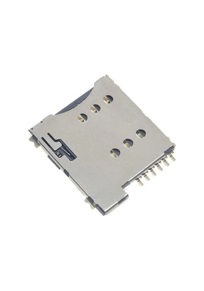 Micro Sim Kart Soket 6 Pin Self Push Holder Gsm Apple Iphone 4 Uyumlu