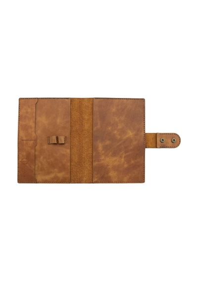 A5 Defter Ve Ajanda Kılıfı - %100 Rainbow Deri - Ko10001 - Camel Camel