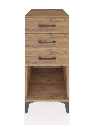 Kronos Komodin 3 Çekmeceli 44x59x96 Çam-çam Atlas Çam