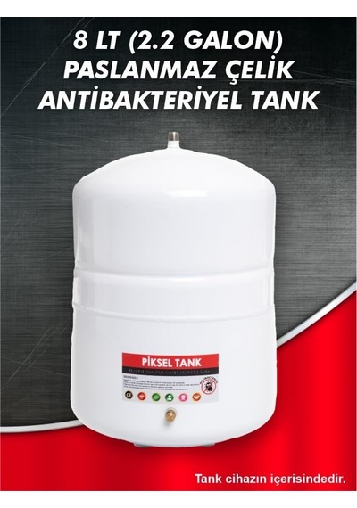 Piksel Aqua Master 14 Aşamalı Alkali Multimineralli Çelik Tanklı Su Arıtma Cihazı Diğer