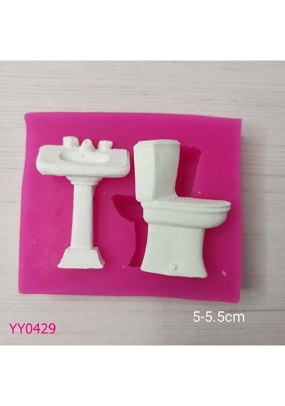 Yy0429 Minyatür Klozet Lavabo Silikon Kalıp