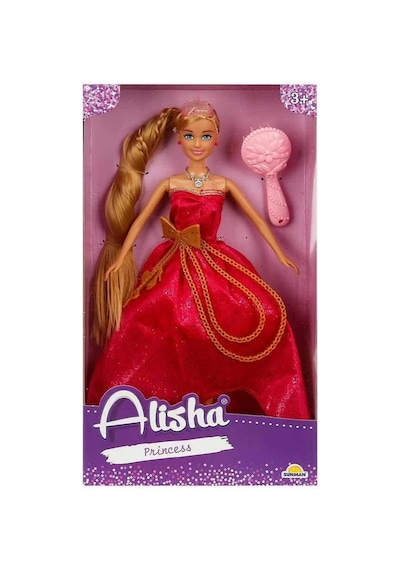 0835 Sun-rst-sıs-mnk Alisha Prenses Uzun Saçlı Aksesuarlı Bebek Set 29 Cm 3renk -sunman - Ltgl-898131 1 Adet