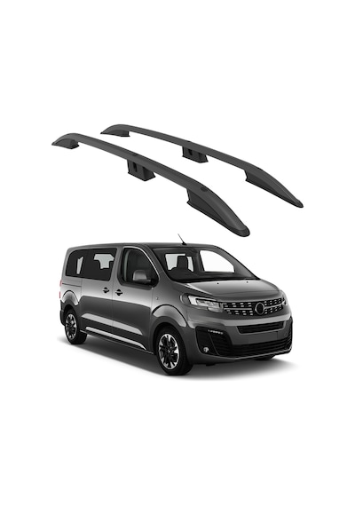 Opel Zafira Life Mk3 2019-2023 / Swb Turtle Crown Tavan Çıtası Siyah